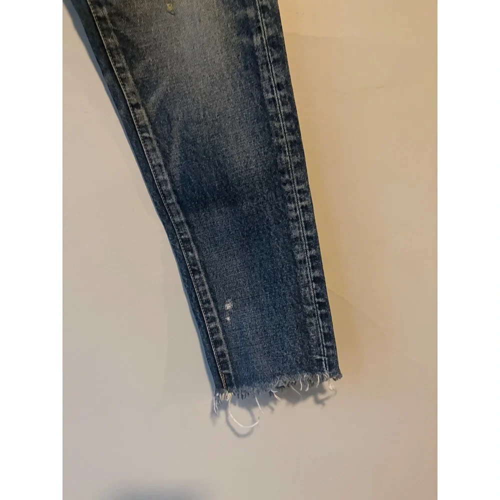 Moussy Vintage Distressed Medium Wash Straight Leg Jeans Size 25 - Picture 5 of 11